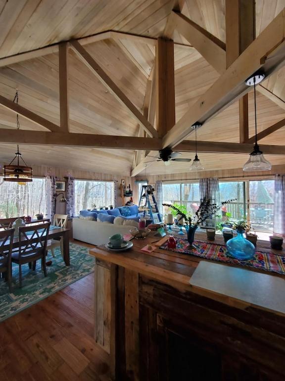 Treehouse Cathedral In Blue Ridge Mountains, Nc Villa เบิร์นสวิลล์ ภายนอก รูปภาพ